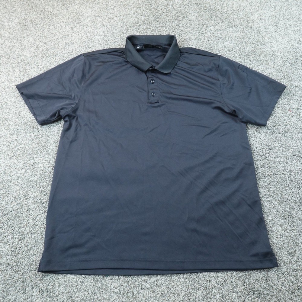 Under Armour Polo Shirt Mens XL Blue Loose Fit Short Sleeve Performance Golf Top